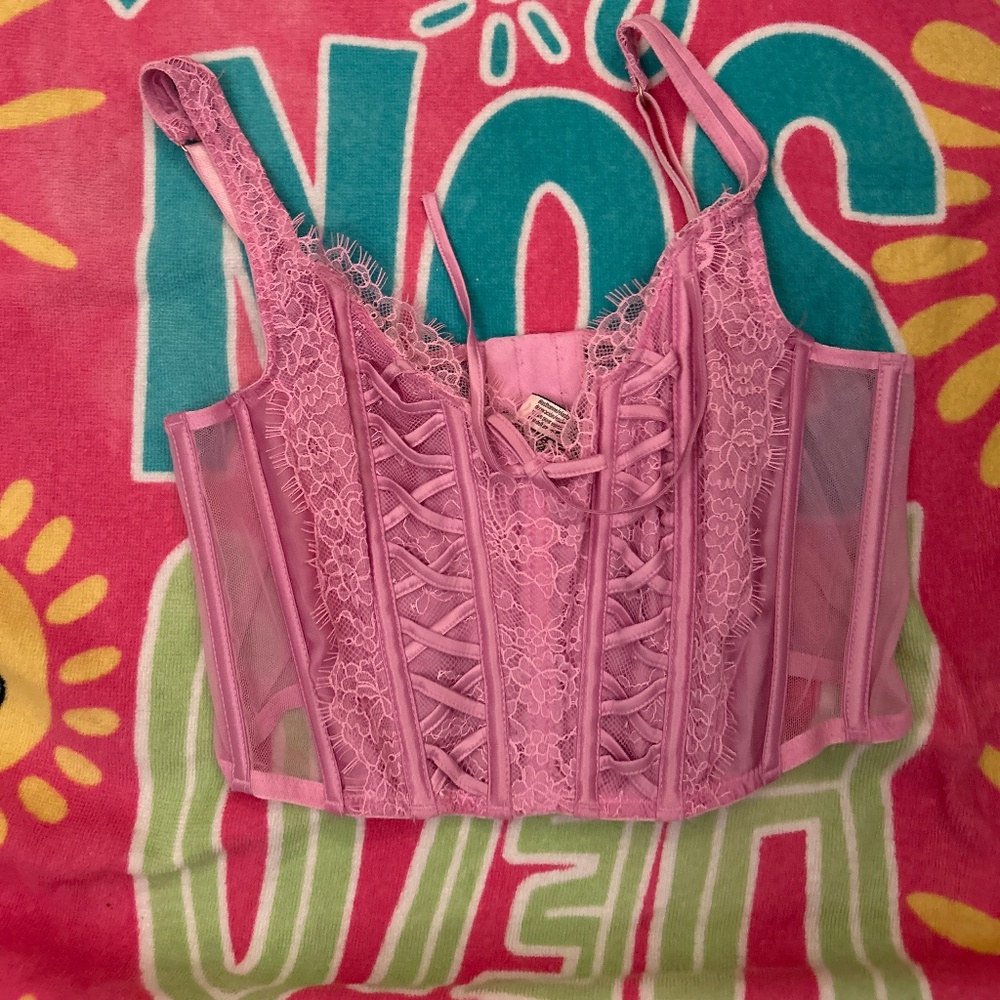 Pink corset